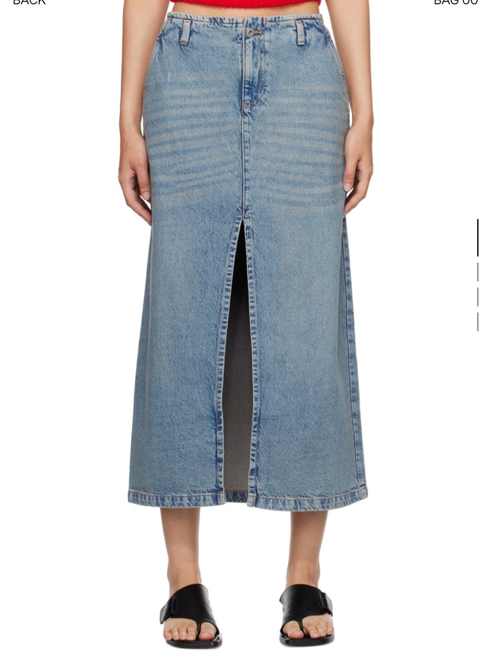 Gimaguas Leslie Denim Midi Skirt (Size EU 40)
